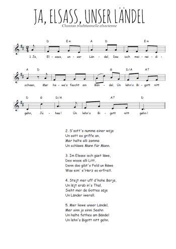 Ja, Elsass, unser Ländel